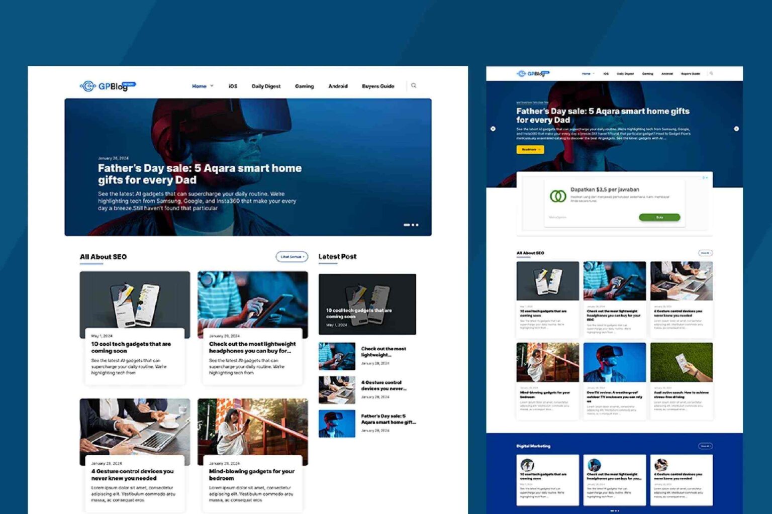 Tema Website Tema Website - Mulaiweb.com